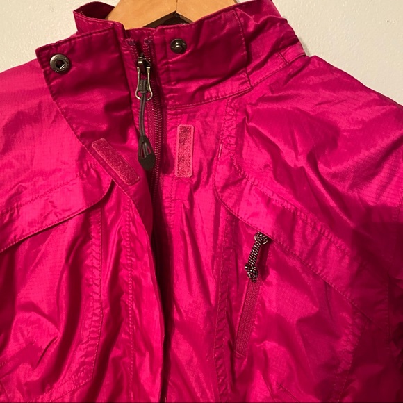 Eddie Bauer Rain Jacket Pockets Hooded Bright - Picture 4 of 8